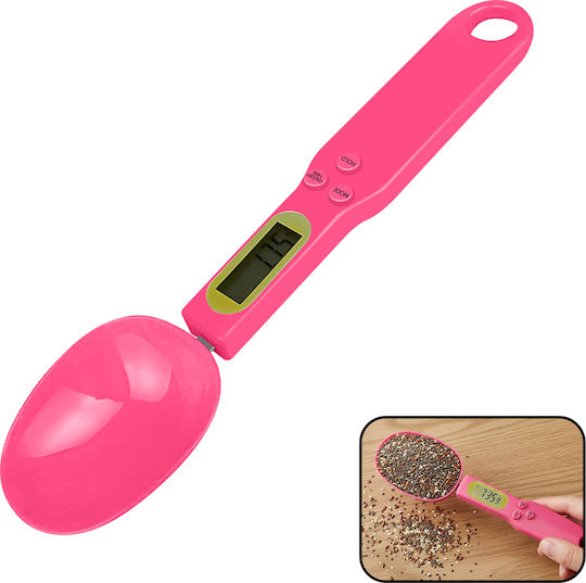 Avizar Electronic Measuring Spoon Lcd Display Built-in Tare Function Pink