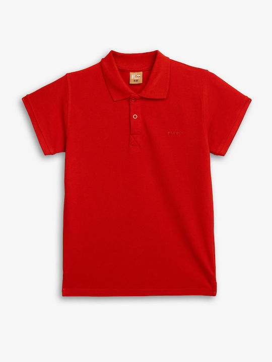 Funky Polo pentru copii Cu mânecă scurtă Roșu