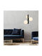 Agora Lighting Reglabil Lustră Negru cu Dulie E14, E.14 37cm.