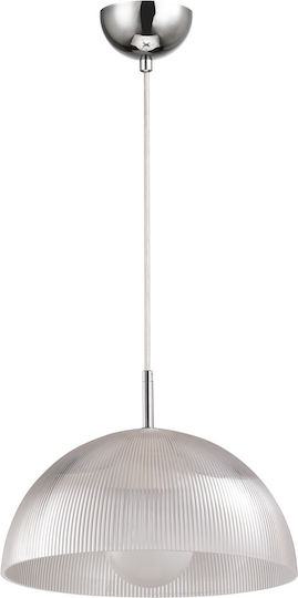 Agora Lighting Verstellbar Hängelampe Transparent mit Fassung E27 30cm.