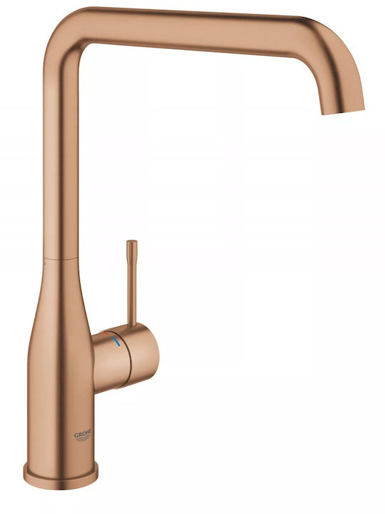 Grohe Essence Висока Кухненски Смесител Настолен Медна