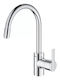 Grohe Μπαταρία Κουζίνας Πάγκου με Αποσπώμενο Ντουζ Ασημί