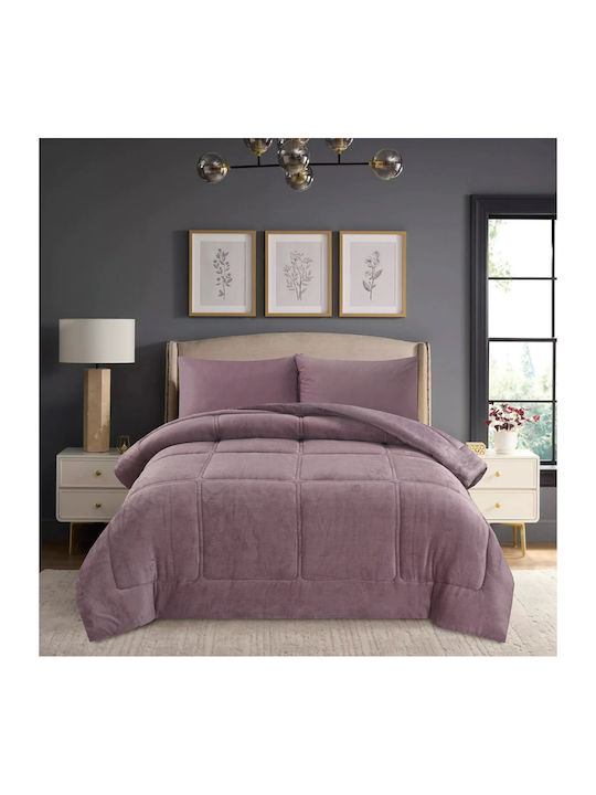 Liolios Home Duvet Cover Single 160x240cm Lilac