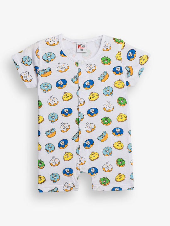 Funky Body pentru Bebeluși Mâneca scurta Alb