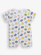 Funky Body pentru Bebeluși Mâneca scurta Alb