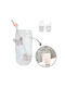 ecarla Glass made of Glass in Pink Color with straw 500ml