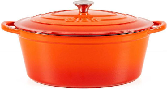 Lätt Home Dutch Oven Cocotte Ρηχή Κατσαρόλα από Μαντέμι 3.85lt
