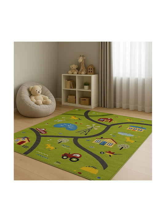 Saray Home Kids Synthetic Rug 3d Farm Adventure 160x210cm