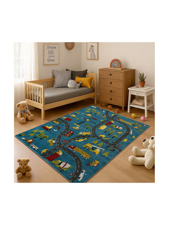 Saray Home Kids Synthetic Rug 3d City Adventure 160x210cm