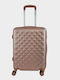 My Choice Valiză De Călătorie De Cabina Dură Rose Gold Cu 4 Roți