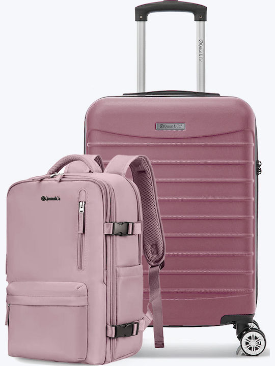 Quasar Reisekoffer Hartschalen Powder Pink mit 4 Räder