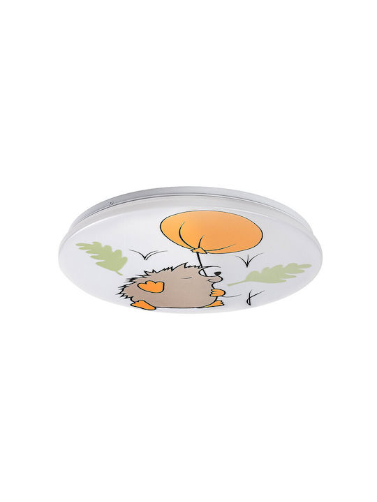 Rabalux Einfaches Licht Kinderdeckenleuchte Deckenleuchte montieren 24W mit Fassung E27 Braun 37.5cm