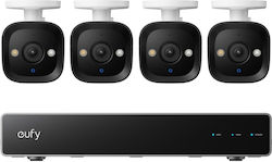 Eufy Σύστημα Παρακολούθησης NVR PoE E40 4 Ασύρματων Καμερών IP 8MP Eufy Σύστημα Παρακολούθησης NVR PoE E40 4 Ασύρματων Καμερών IP 8MP
