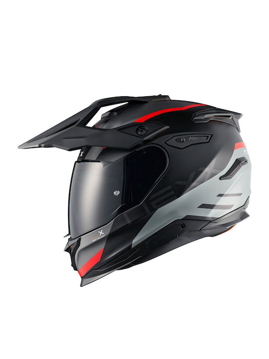 Nexx Y.Travl Quest Black/Red Motorcycle Helmet Modular DOT / ECE 22.06 with Sunvisor