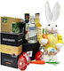 Пакет Happyeaster Декоративен Заек Jack Daniels Absolut Vodka Jagermeister Трюфели Davidoff Кафе