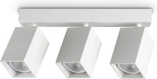 Ideal Lux Triplu Spot în Culoare Alb