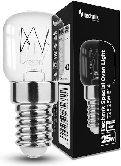 Technik Oven Bulb 25W for Socket E14 10pcs