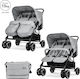 Lorelli Twin Adjustable Double Stroller Suitabl...