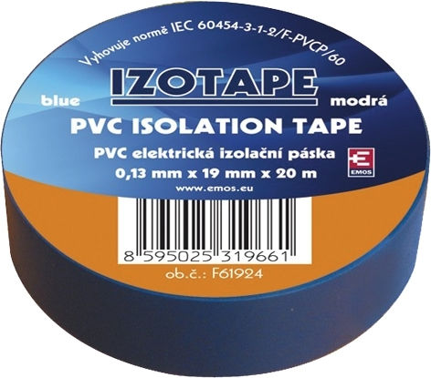 Emos Insulation Tape 19mm x 20m Pvc Blue