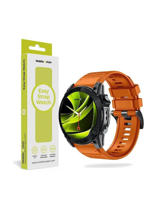 Mobile Origin Easy Strap Silicone Watch 26mm Orange Mo-ess-26-org