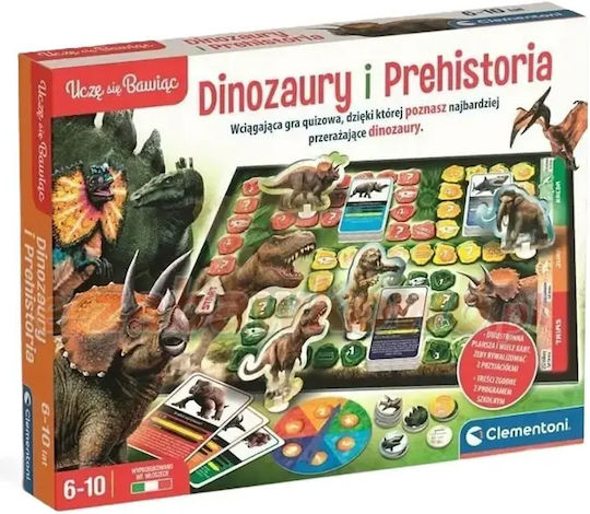 Board Game Dinosaurs and Prehistory for 2+ Players 6+ Years Old (PL) Clementoni