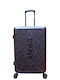 Medium Travel Suitcase Trolley Four Wheels Upright 24" Dh418sr4 Step + Repeat Garnet