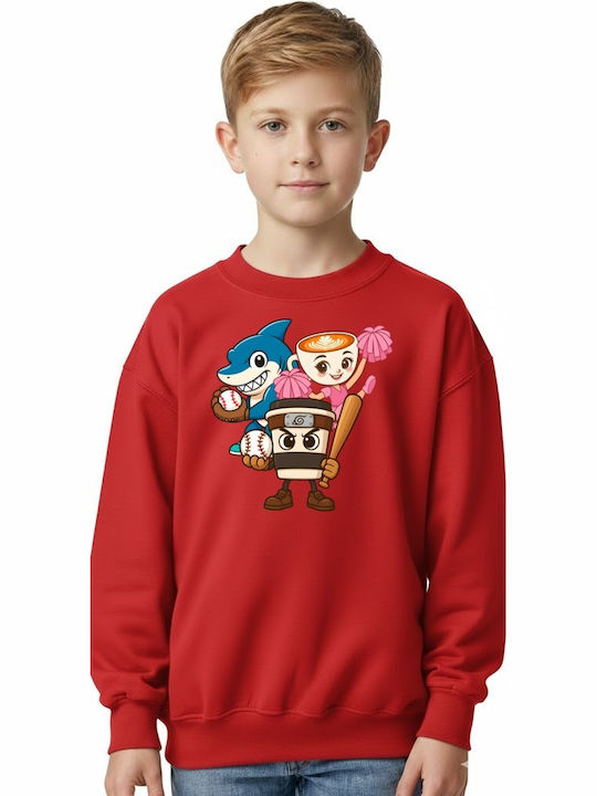 Детски Суичър Cappuccino, Red