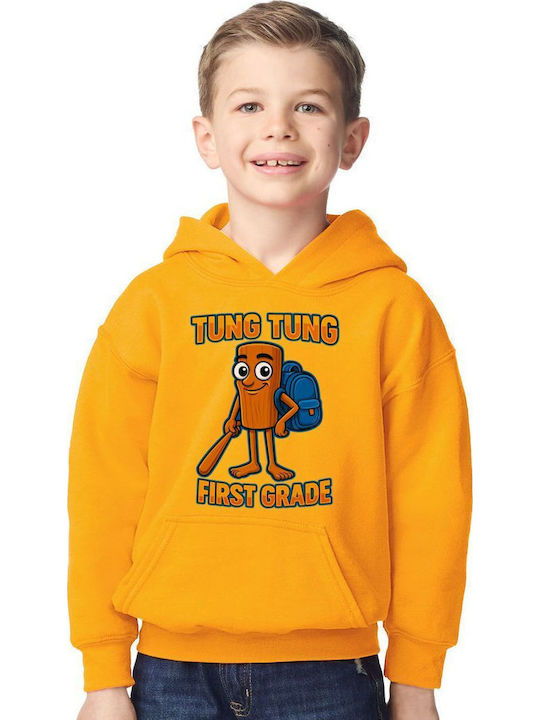 Kids Sweatshirt with Hood Gold