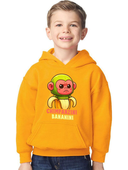 Kids Sweatshirt with Hood Gold