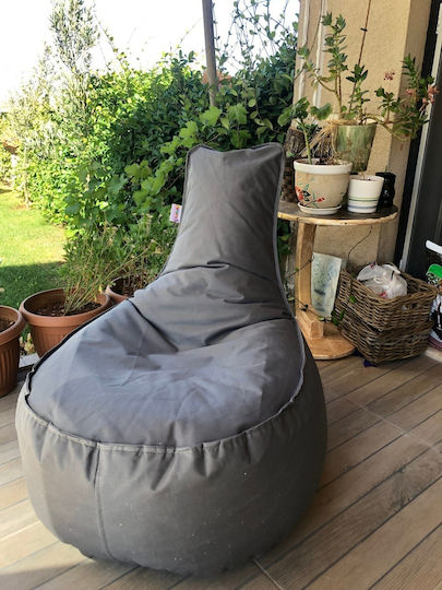Birne Grau Farbe 60x30x70cm