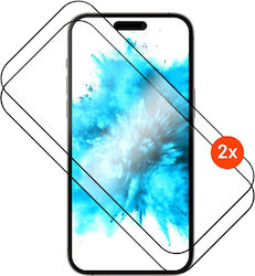 Fixed Full Face Tempered Glass 2buc Negru (iPhone 17 / 17 Pro / 16 Pro) Fixed Full Face Tempered Glass 2buc Negru (iPhone 17 / 17 Pro / 16 Pro)