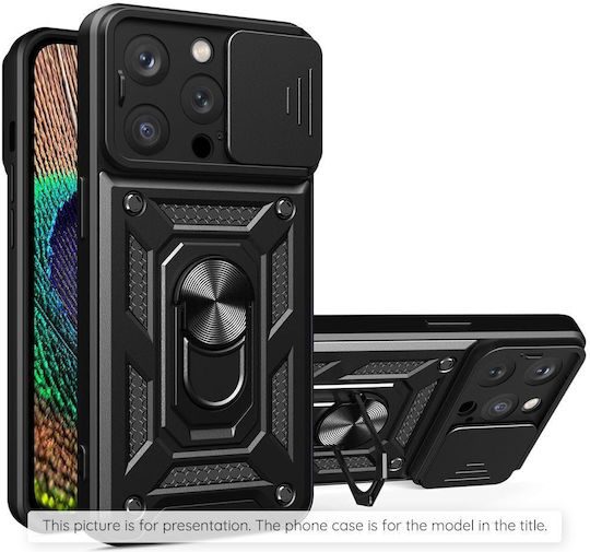Techsuit Umschlag Rückseite Schwarz (Samsung Galaxy A57 5G - Techsuit)