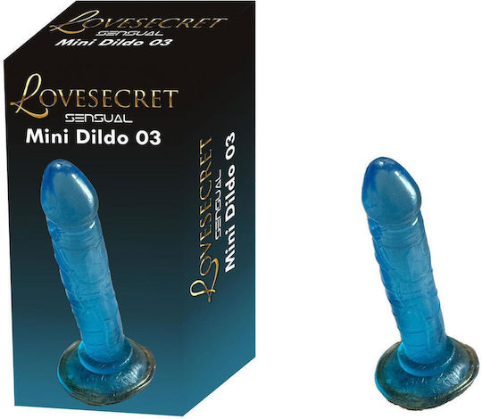 Lovesecret Реалистично дилдо Със смукателна чашка Син