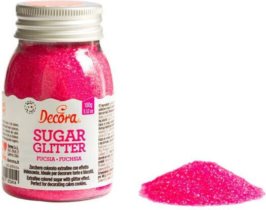 Glitter Decoration Fuchsia 100g