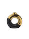 Decorative Vase Black 20.5x7.5x20.5cm