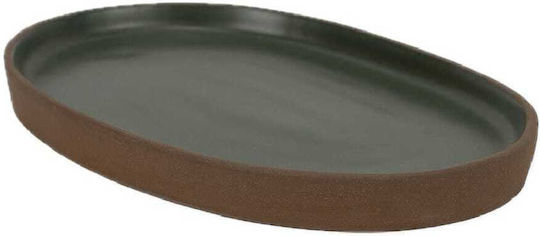 Maria Portugal Serving Platter Oval made of Porcelain Green 24x17cm