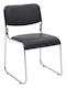 Chair Visitor in Black Color 42x44x77cm 1pcs