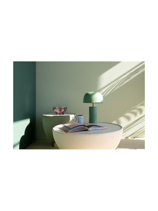 Kare Design Metal Table Lamp with Green Shade and Base