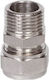 Multilayer Pipe Male Connector 3/4" X Φ18 X 2.0 Mm Nickel Mechanical Seal