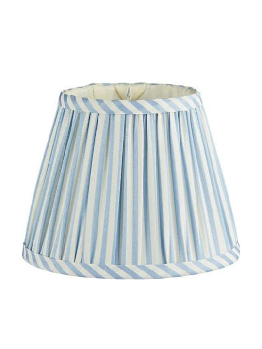 Αμπαζούρ Ριγέ Periwinkle Blue Πολυεστέρας 16cm Addison Ross
