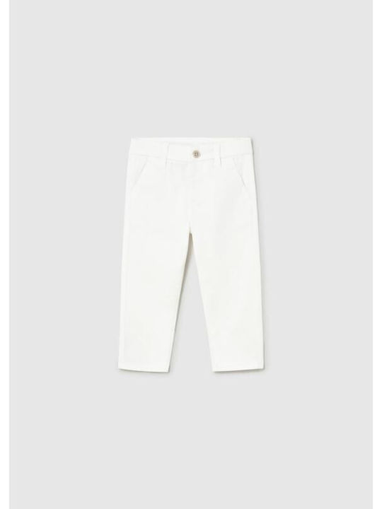 Kids Chino Trousers White