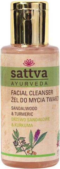 Sattva Sandalwood & Turmeric Facial Cleansers Gel with Moisturizing Action 100ml