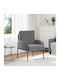 Armchair Dark Gray 60x56x80cm