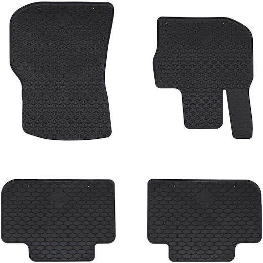 vidaXL Set of Front and Rear Mats 4pcs for BMW X3 / X4 2018 Black