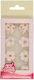 Weißes Rosa Zuckerblumen 15-25mm X32