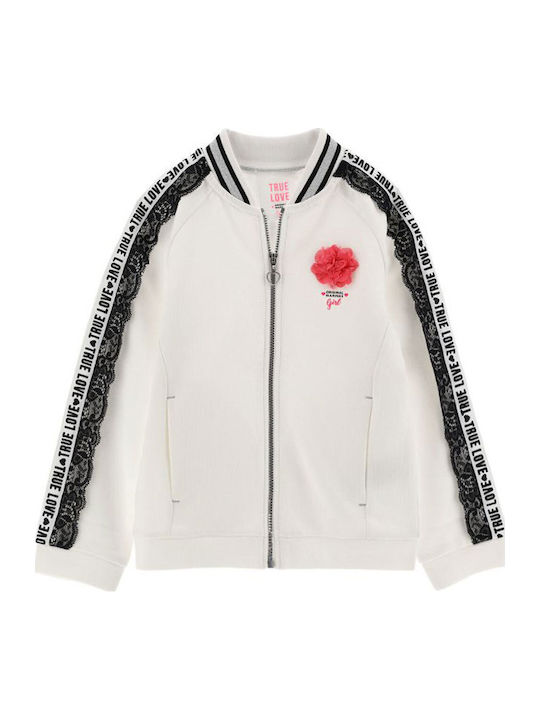 Παιδική Φούτερ Ζακέτα Bright White