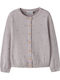 Kids Cardigan Knitted Lilac Marble