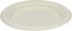 Biodegradable White Sugarcane Plate 17cm 50pcs