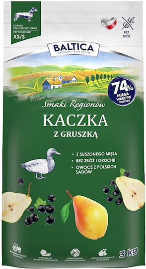 Baltica 3kg Trockenfutter für Hunde kleiner Rassen mit Ente