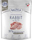 Baltica 1kg Trockenfutter für Hunde mittlerer Rassen mit Kaninchen, Kaninchen und Reis